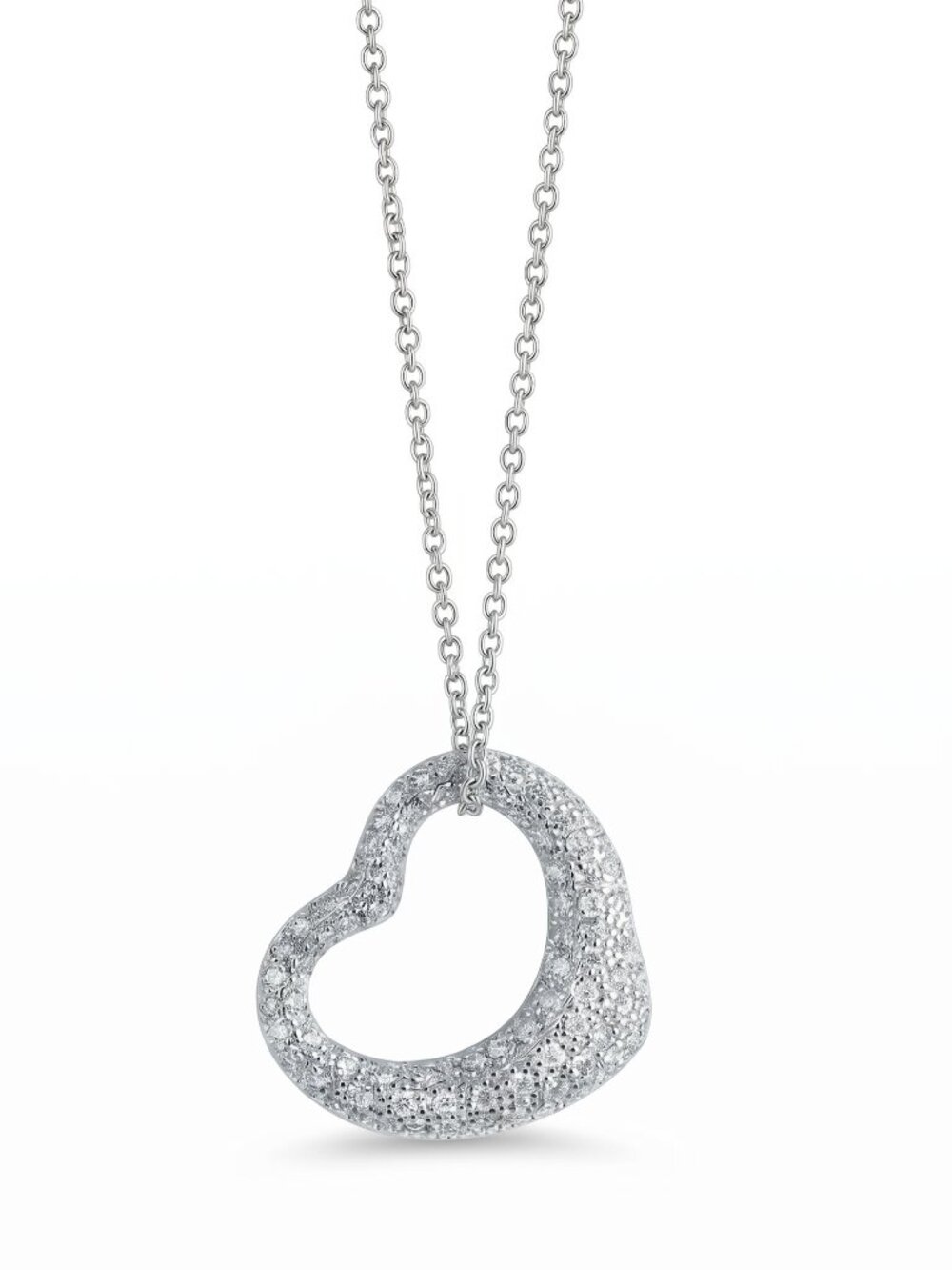 Heart Gemstone Necklace, 925 Sterling Silver Charmed Aroma Love Story